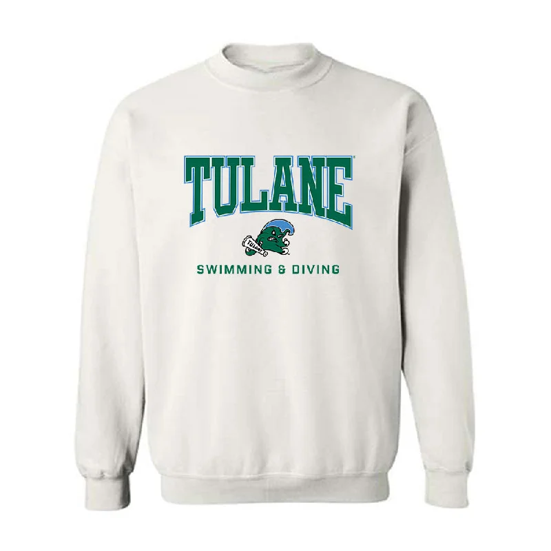 Tulane - NCAA Women's Swimming & Diving : Catherine Russo - Crewneck Sweatshirt Hoodie with Fur Luxurious Winter