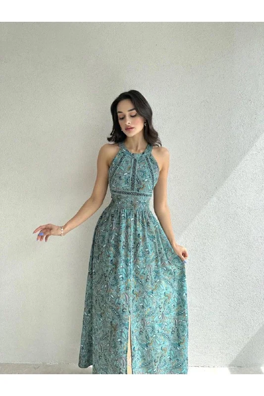 Shawl Patterned Backless Dress Chic Chunky Knit Shawl