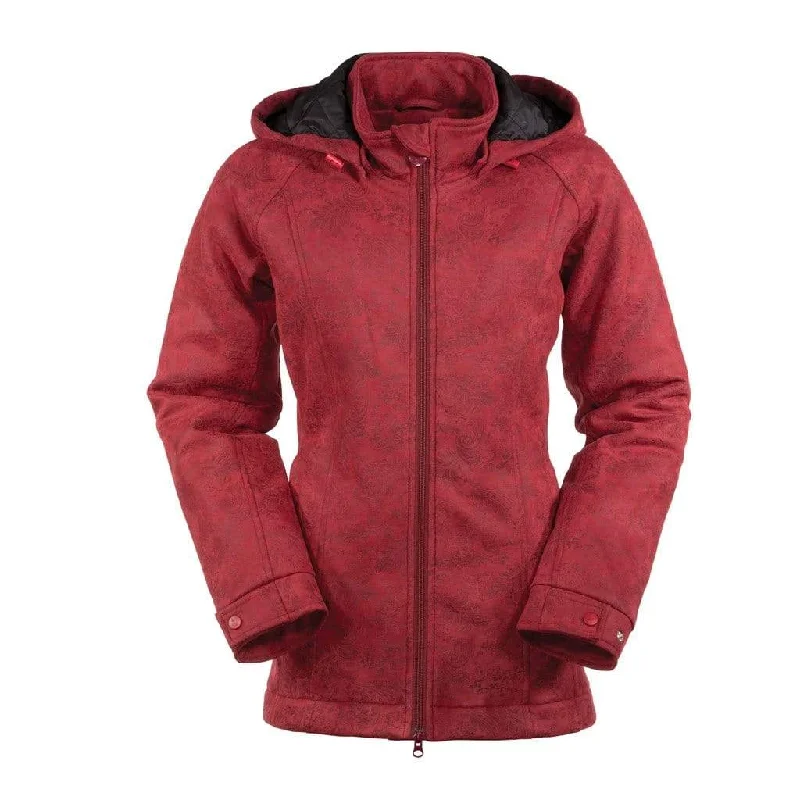 Outback Trading Womens Brookside Jacket- GARNET Herringbone Jacket Checkered Jacket Solid Jacket