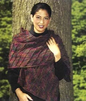 1-2-3 Easy Diagonal Shawl Scarf Pattern (Crochet) Soft Faux Fur Shawl