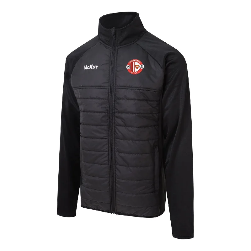 Mc Keever Skibbereen AFC Core 22 Hybrid Jacket - Adult - Black Elasticated Jacket Padded Jacket Insulated Jacket