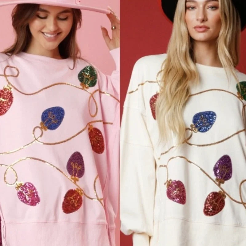 Wholesale autumn and winter cross fashion trend sequin pullover thick Women Clothes Faux Fur Trim Wholesale autumn and winter cross fashion trend sequin pullover thick Women Clothes Faux Fur Trim
