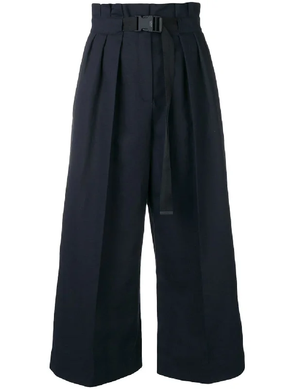 loose flared cropped trousers Trousers Bestseller Popular