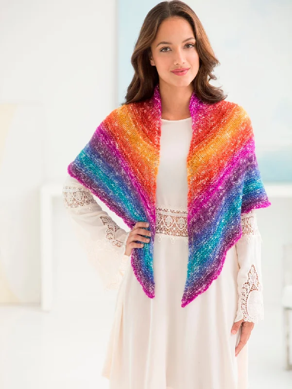 Sedona Triangle Shawl (Knit) - Version 1 Trendy Oversized Shawl Cape