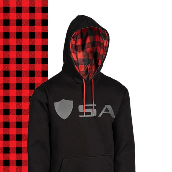 Classic Lined Hoodie | Lumberjack Red PreOrder Hoodie with Mesh Breathable Sporty