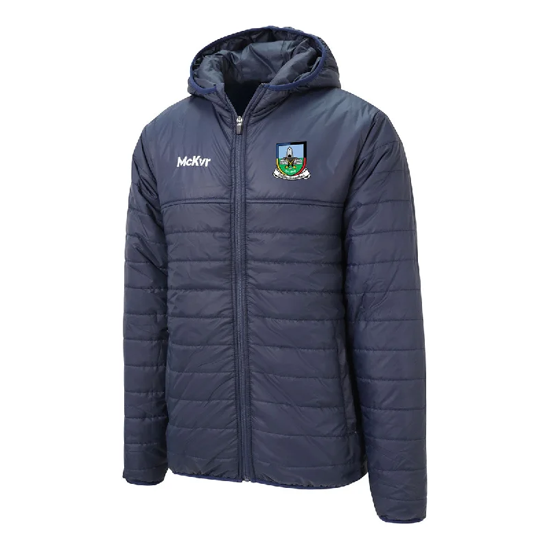 Mc Keever Colt Shanahoe GAA Core 22 Puffa Jacket - Adult - Navy Belted Jacket Elasticated Jacket Padded Jacket