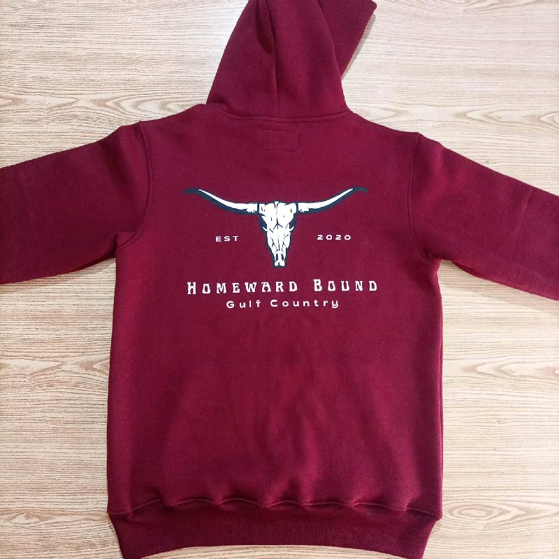 Winter 2023 GC Hoodie Maroon Hoodie with Half-Zip Sporty Casual