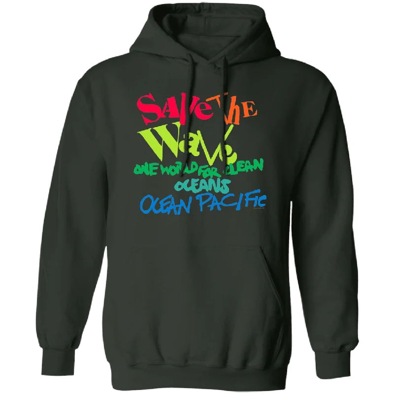 Wave Saver Fleece Hoodie Hoodie with Applique Textured Unique