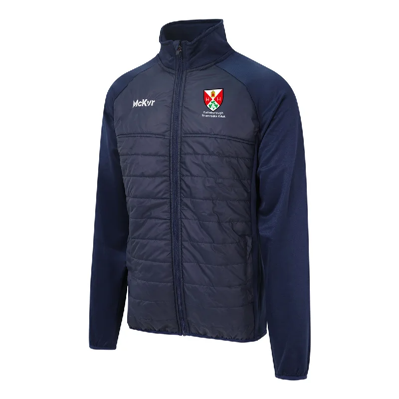 Mc Keever Bailieborough Shamrocks GAA Core 22 Hybrid Jacket - Adult - Navy Wool Jacket Cashmere Jacket Tweed Jacket