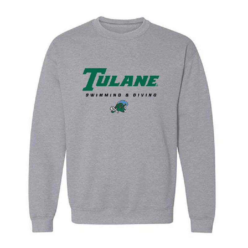 Tulane - NCAA Women's Swimming & Diving : Catherine Russo - Classic Shersey Crewneck Sweatshirt Hoodie with Illustration Artistic Creative