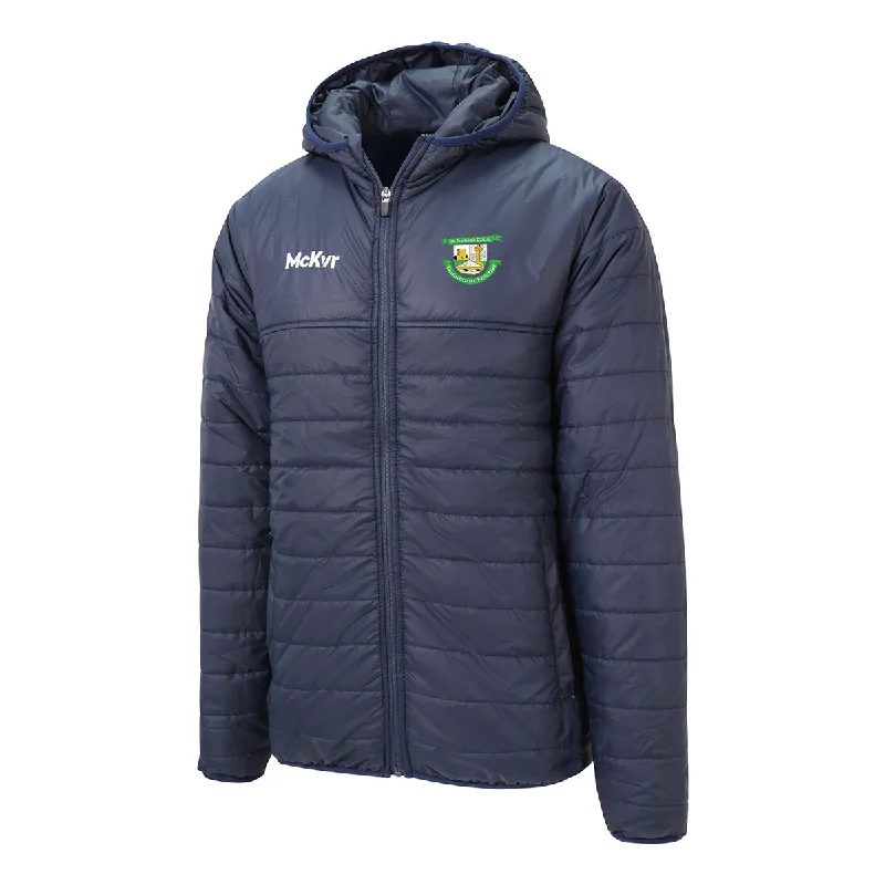 Mc Keever St Fechins GAA Core 22 Puffa Jacket - Adult - Navy Hooded Jacket Caped Jacket Shawl Collar Jacket