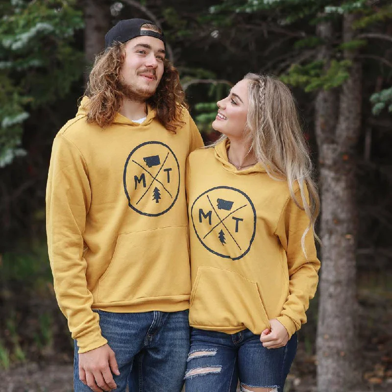 Montana Circle Logo Hoodie (unisex) Hoodie with Hem Embroidery Detailed Premium