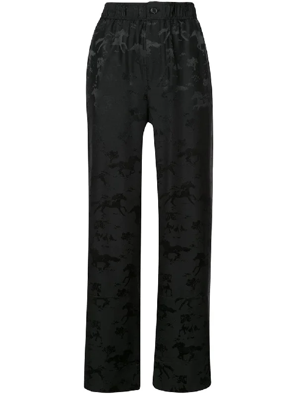 horse print trousers Trousers Corduroy Warm