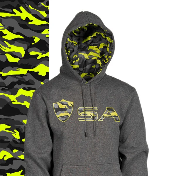 Classic Lined Hoodie | Surge Military Camo PreOrder Hoodie with Camouflage Military Edgy