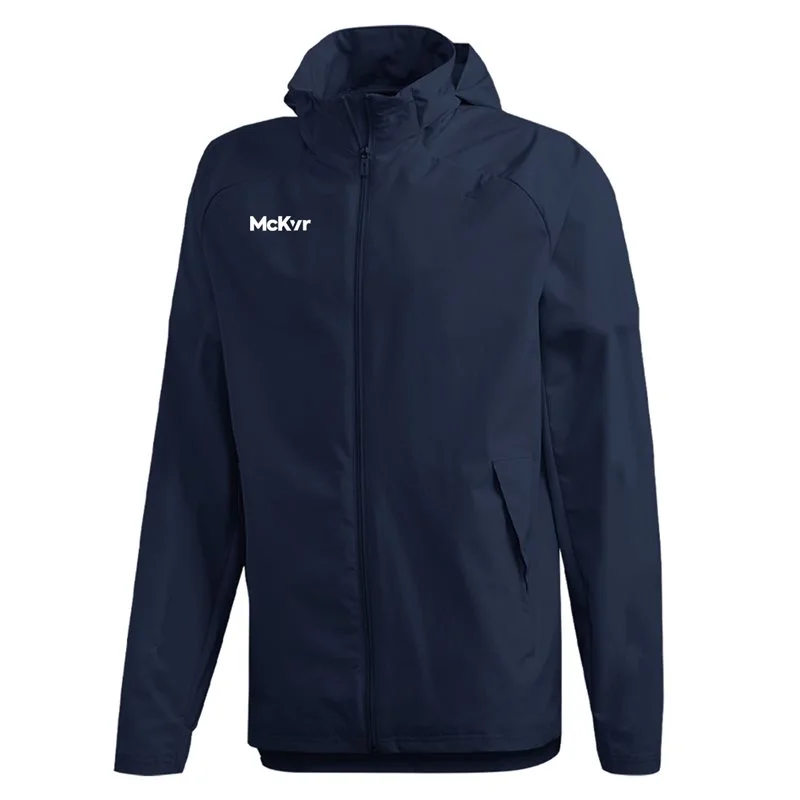 Mc Keever Core 22 Rain Jacket - Adult - Navy Tiered Jacket Buttoned Jacket Zippered Jacket