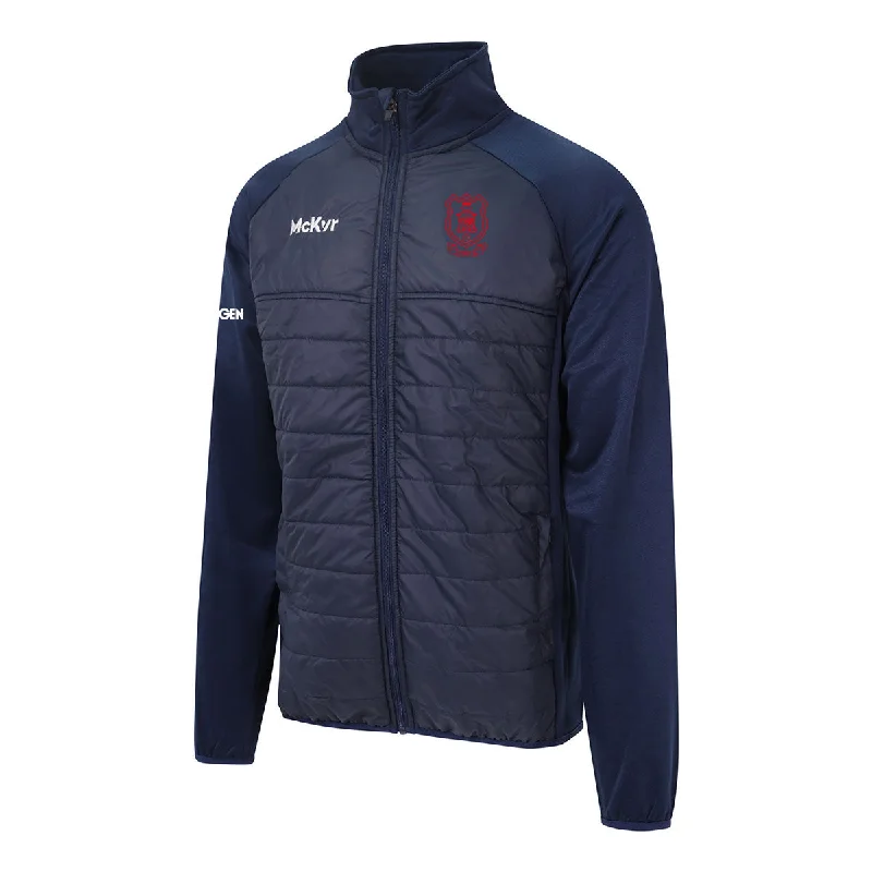 Mc Keever Cuala GAA Core 22 Hybrid Jacket - Adult - Navy Chenille Fabric Brocade Fabric Lace Fabric