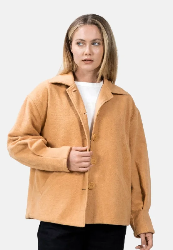 Malmö - Cocoon Jacket- Doe Embroidered Jacket Appliqued Jacket Beaded Jacket