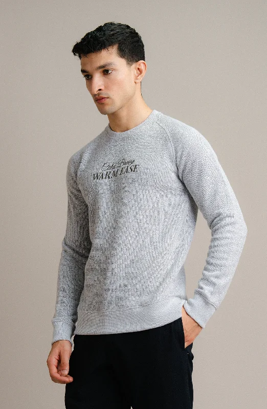 Nantucket Reglan Sweatshirt - Ash Grey Hoodie with Turtle Neck Cozy Winter
