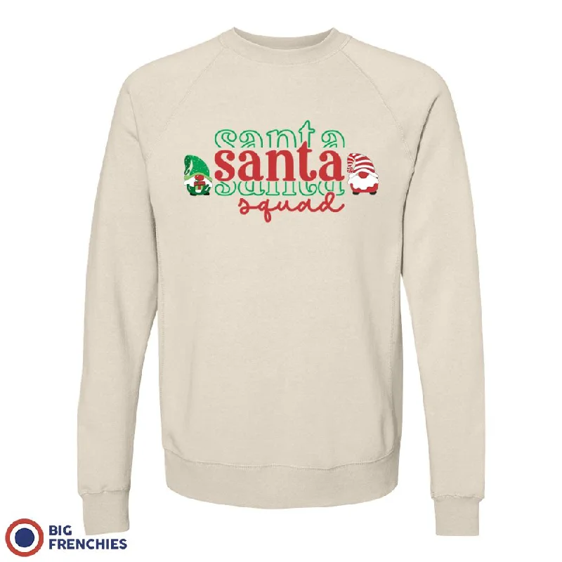 Santa Squad Christmas Unisex Organic Cotton Sweatshirt Hoodie with Slim Fit Tailored Modern