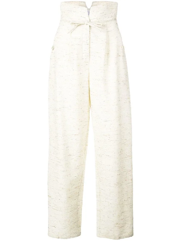 high rise tied trousers Trousers luxurious high-end