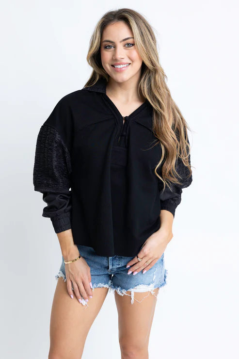 Knit Novelty Sweatshirt Hoodie with Neon Bright Vibrant