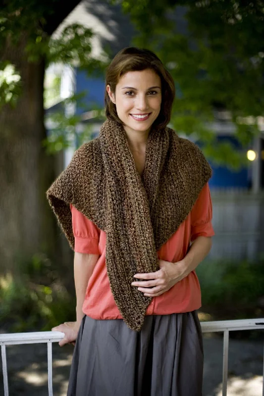 Natural Comfort Shawl (Crochet) Elegant Knit Shawl Cape