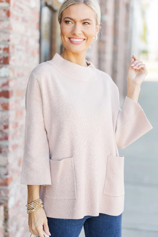 Feeling So Sweet Rose Gold Sweater Fleece Fabric Down Fabric Feather Fabric