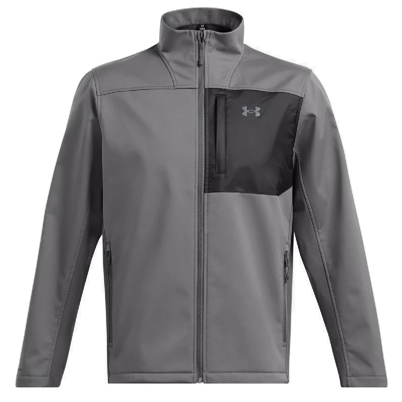 Under Armour Storm Coldgear Infrared Shield 2.0 Jacket - Mens - Castlerock/Black Belted Jacket Elasticated Jacket Padded Jacket