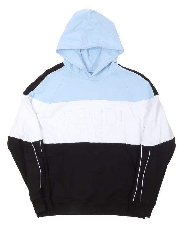 Color Blocked Hoodie Hoodie with Elastic Cuffs Stretchable Comfortable