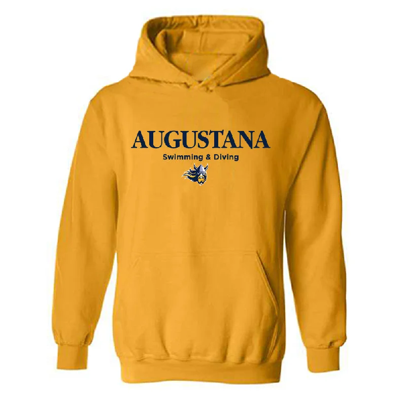 AU - NCAA Women's Swimming & Diving : Makoa Montgomery - Classic Shersey Hooded Sweatshirt Zip Hoodie Drawstring Kangaroo Pocket