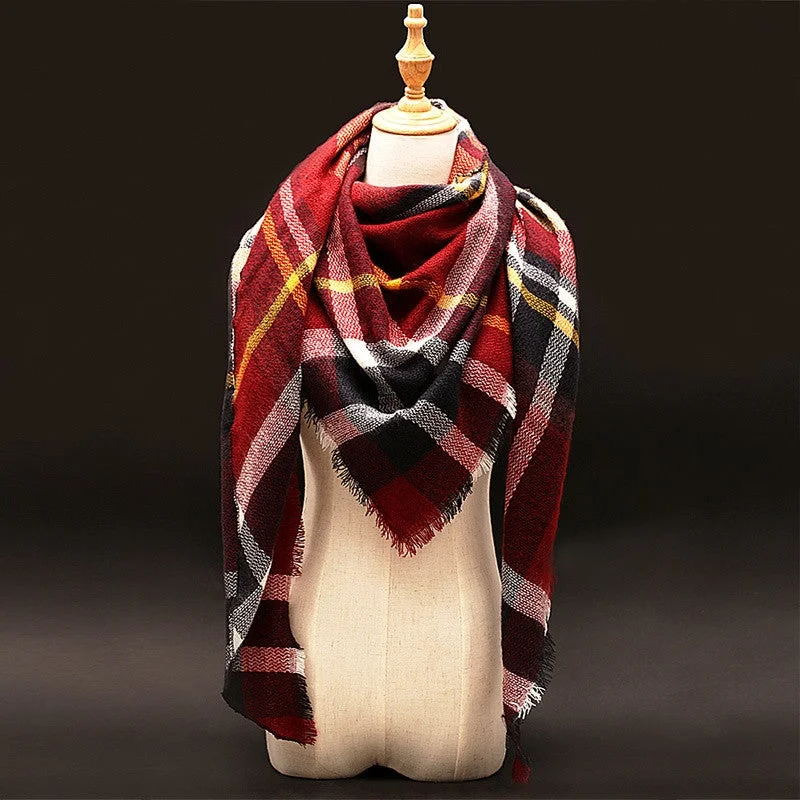 Winter luxury Brand Plaid Cashmere Scarf Women Oversized Blanket Scarf Wrap long Wool Scarf Women Pashmina Shawls and Scarves Casual Shawl with Fringes Winter luxury Brand Plaid Cashmere Scarf Women Oversized Blanket Scarf Wrap long Wool Scarf Women Pashmina Shawls and Scarves Casual Shawl with Fringes