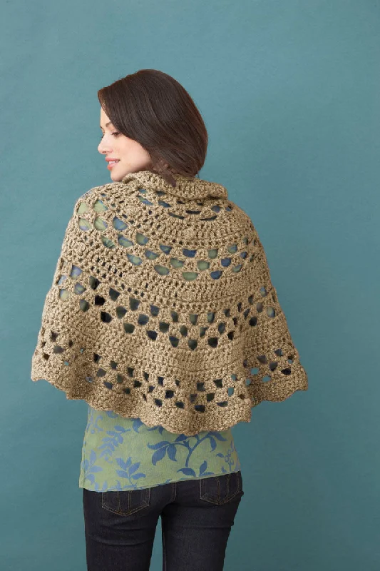 Elspeth Shawl (Crochet) Stylish Pashmina Shawl Wrap