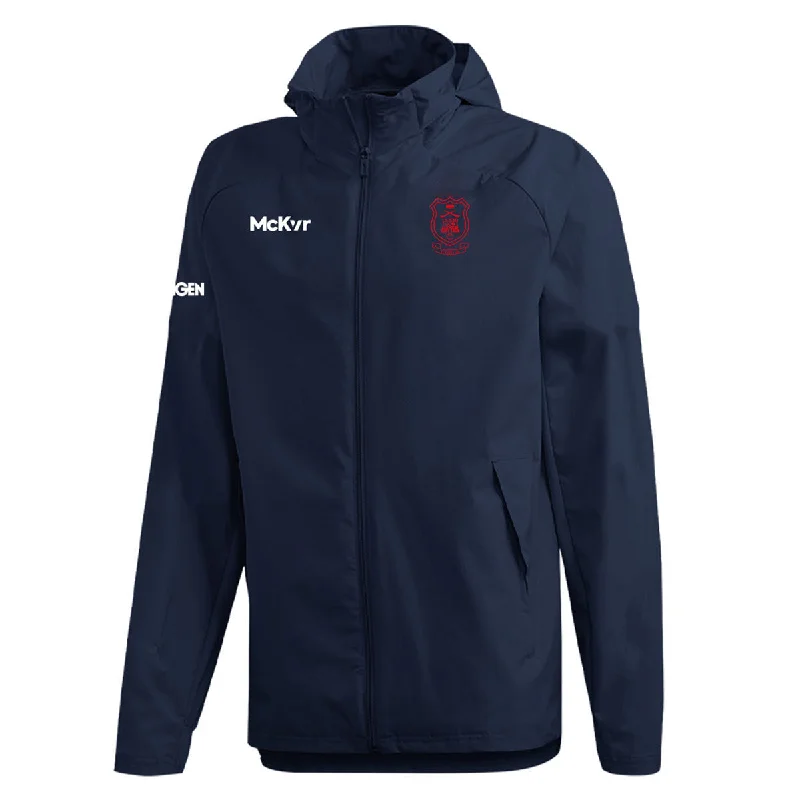 Mc Keever Cuala GAA Core 22 Rain Jacket - Adult - Navy Print Jacket Jacquard Jacket Patchwork Jacket