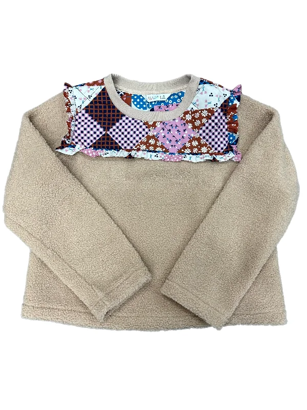 Girl Next Door Sweatshirt Hoodie with Button Placket Classic Preppy