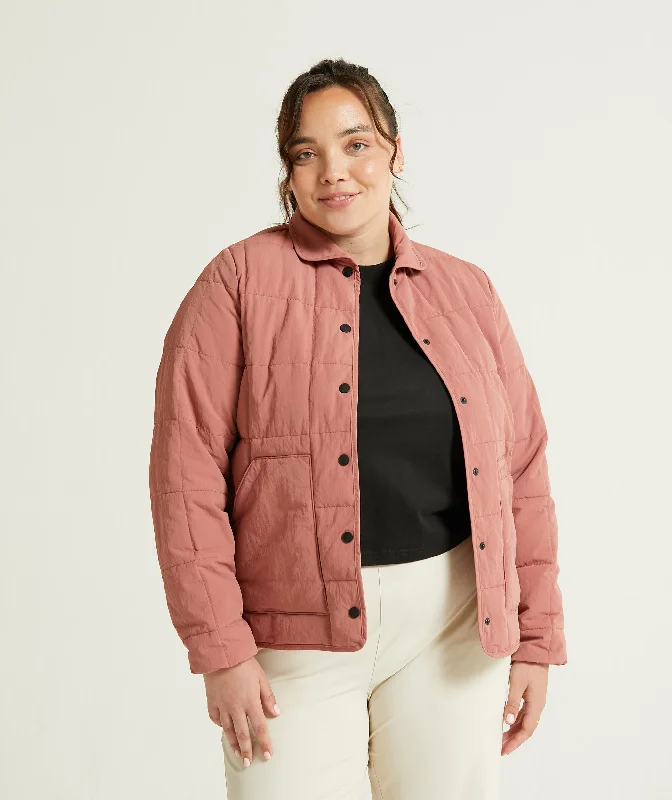 Ladies Quilted Puffer Jacket - Rose Faux Fur Jacket Real Fur Jacket Shearling Jacket