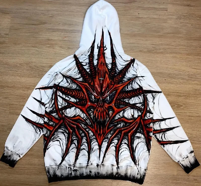 Advbridge Y2K Women's Clothing Hoodies Sweatshirt Long Sleeve Pullover High Street Dark Vintage Terrifying Skull Tops Oversize Streetwear Sabrina Neck Pullover Advbridge Y2K Women's Clothing Hoodies Sweatshirt Long Sleeve Pullover High Street Dark Vintage Terrifying Skull Tops Oversize Streetwear Sabrina Neck Pullover