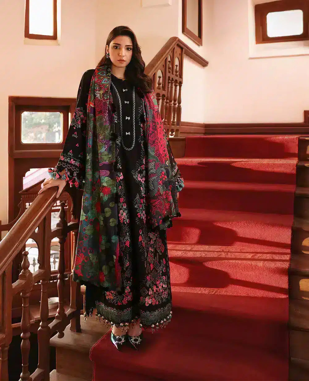 Republic Womenswear | Noemei Luxury Shawl 23 | NWU23-D6-A Trendy Floral Print Shawl