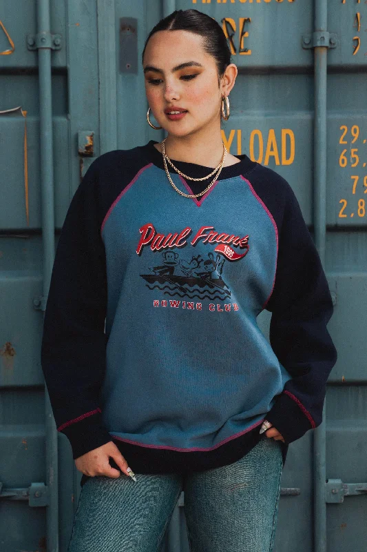 Daisy Street X Paul Frank Rowing Club Sweatshirt Cotton Hoodie Fleece Lining Warmth