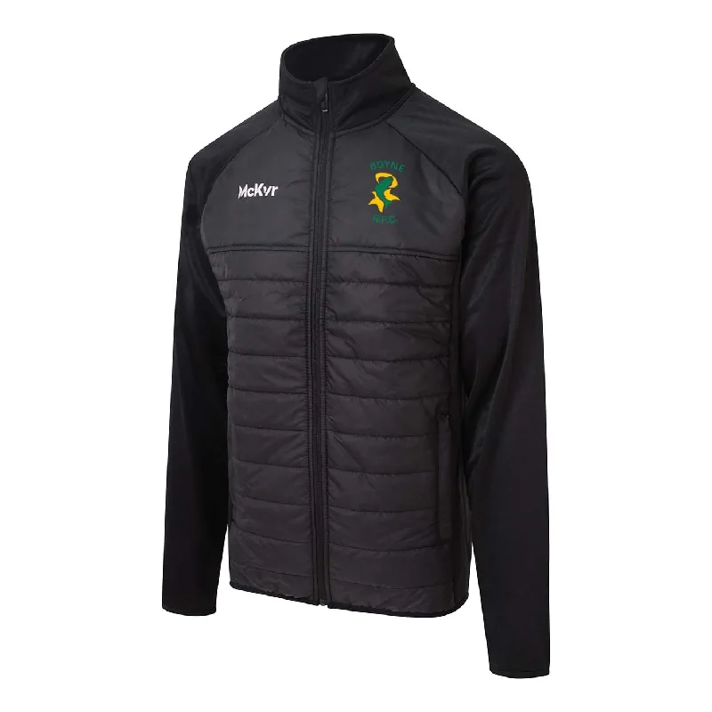 Mc Keever Boyne RFC Core 22 Hybrid Jacket - Adult - Black Satin Jacket Silk Jacket Chiffon Jacket