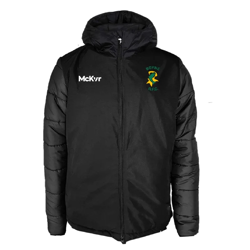 Mc Keever Boyne RFC Core 22 Stadium Jacket - Adult - Black V-Neck Jacket Boat Neck Jacket Square Neck Jacket