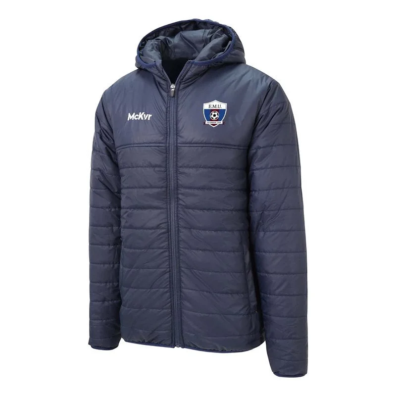 Mc Keever East Meath United FC Core 22 Puffa Jacket - Adult - Navy Oversized Jacket Tailored Jacket Straight Jacket