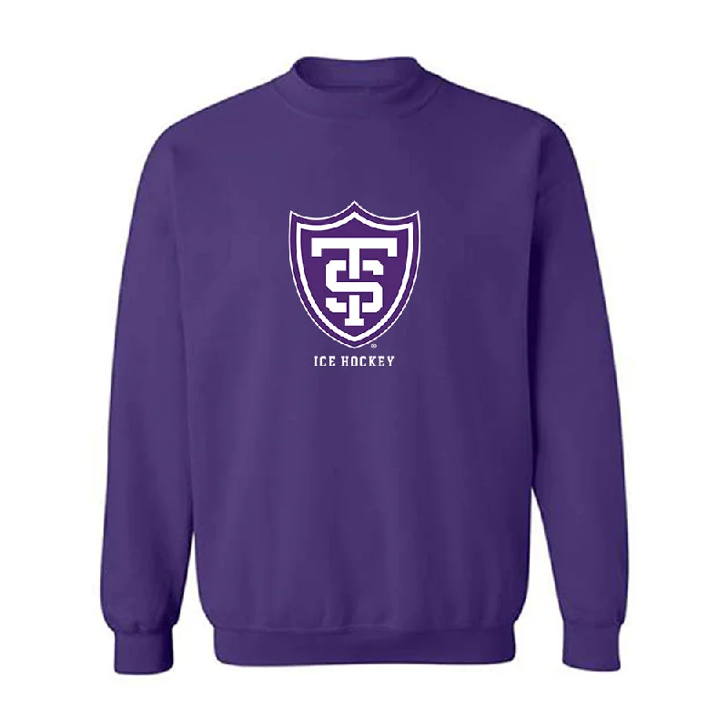 UST - NCAA Women's Ice Hockey : Ellah Hause - Crewneck Sweatshirt Hoodie with Fur Luxurious Winter UST - NCAA Women's Ice Hockey : Ellah Hause - Crewneck Sweatshirt Hoodie with Fur Luxurious Winter