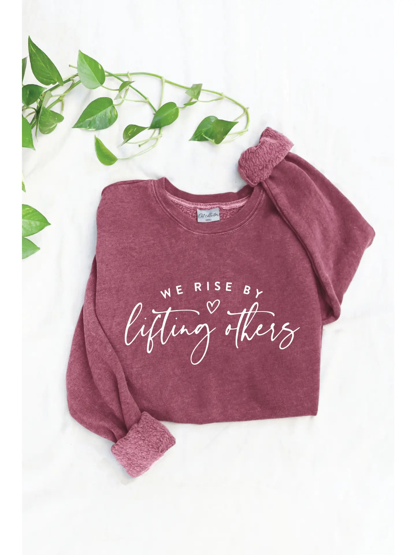 We Rise by Lifting Others Sweatshirt Hoodie with Crew Neck Simple Timeless