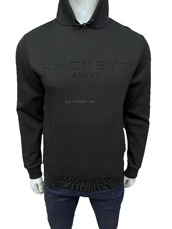 HKT Sport Embossed Black Hoodie Graphic Hoodie Design Print