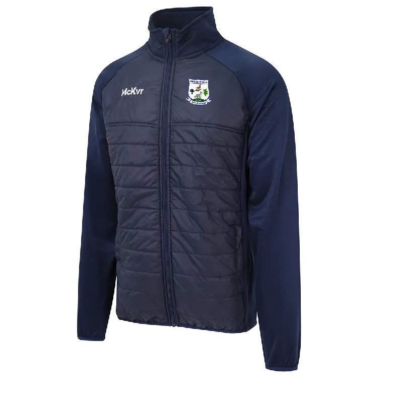 Mc Keever Breaffy GAA Core 22 Hybrid Jacket - Adult - Navy Collared Jacket Crew Neck Jacket Turtle Neck Jacket