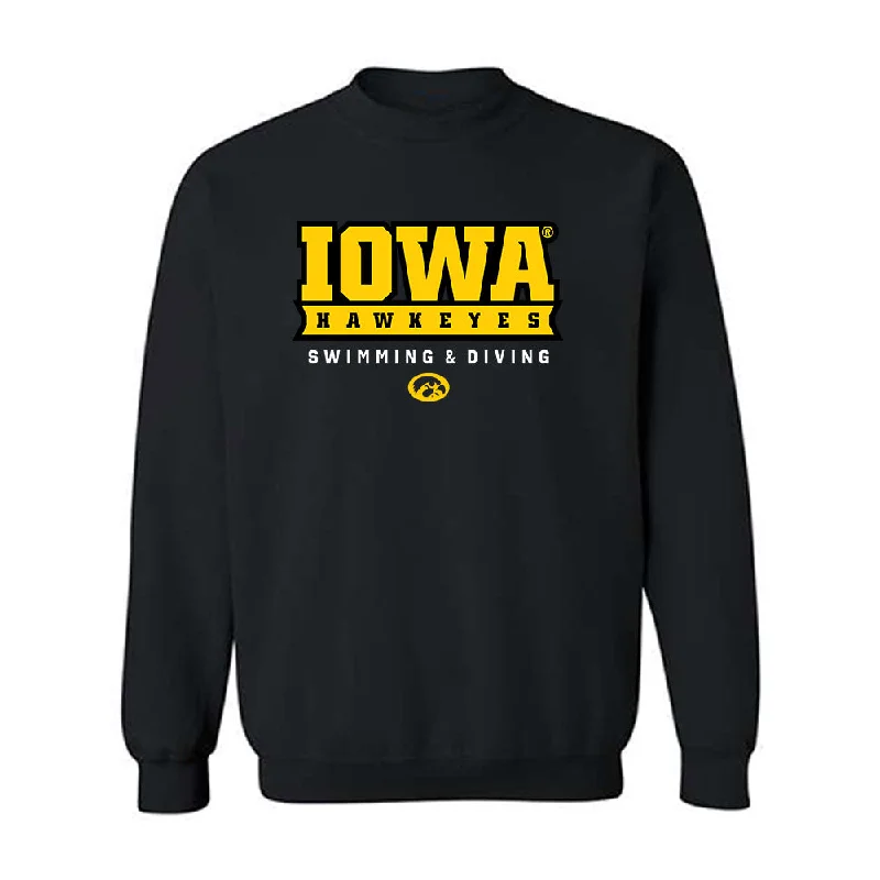 Iowa - NCAA Women's Swimming & Diving : Sila Ozkazanc - Classic Shersey Crewneck Sweatshirt Hoodie with Monochrome Minimalist Simple