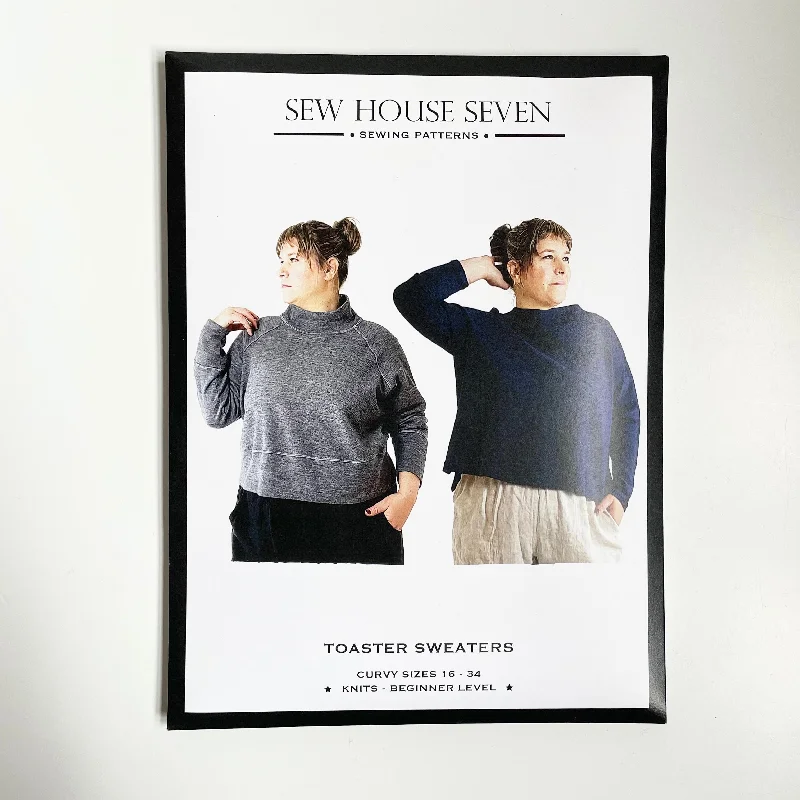 Sew House Seven Patterns : The Toaster Sweater - Curvy Handmade Hand-knitted Hand-woven