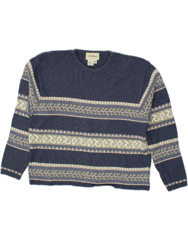 EDDIE BAUER Womens Crew Neck Jumper Sweater UK 16 Large Navy Blue Jersey Fabric Tulle Fabric Batik Fabric EDDIE BAUER Womens Crew Neck Jumper Sweater UK 16 Large Navy Blue Jersey Fabric Tulle Fabric Batik Fabric