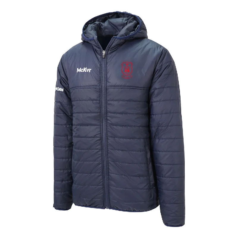 Mc Keever Cuala GAA Core 22 Puffa Jacket - Adult - Navy Trench Coat Raincoat Waterproof Jacket