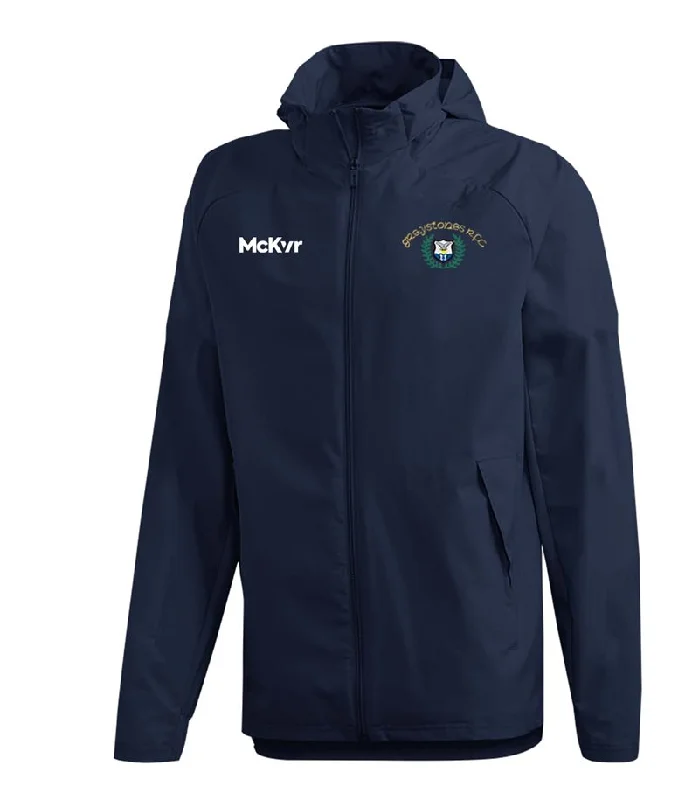 Mc Keever Greystones RFC Core 22 Rain Jacket - Adult - Navy Cotton Jacket Linen Jacket Terry Jacket